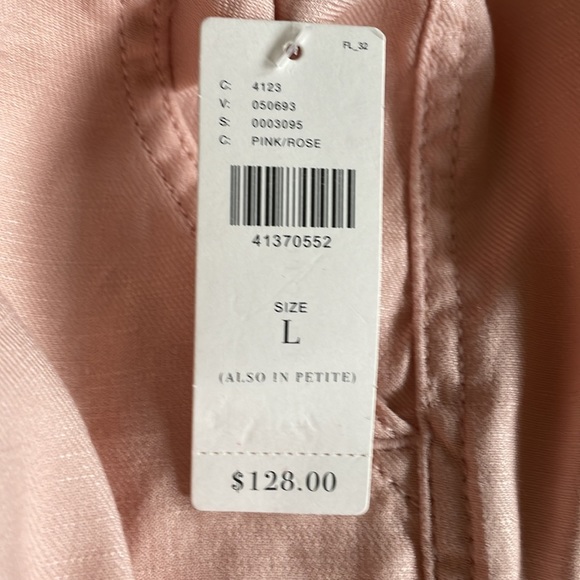 NWT Anthropology Elevenses Pink Rose Pants L - Picture 9 of 13